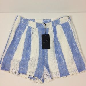 J.O.A  Striped Lace Shorts size small